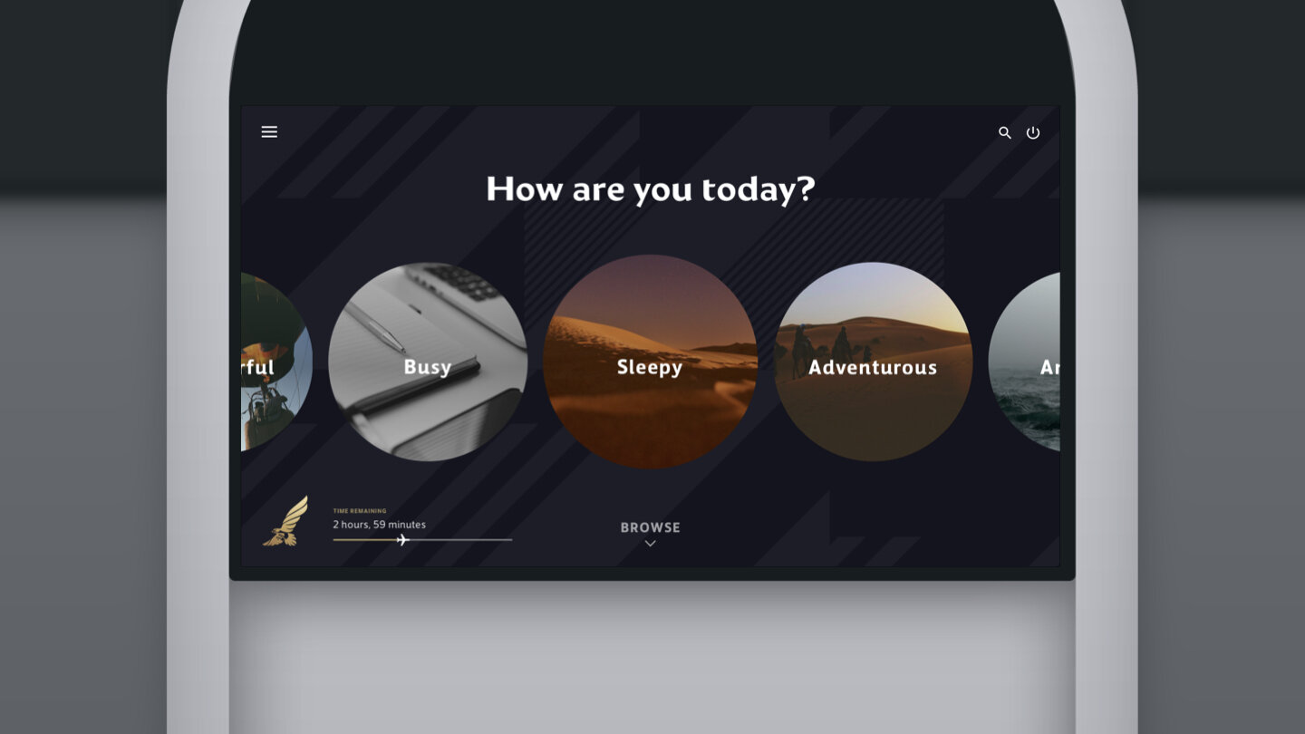 Gulf Air mood-based UX